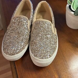 Old Navy Sparkle Slip-On Sneakers - Gold